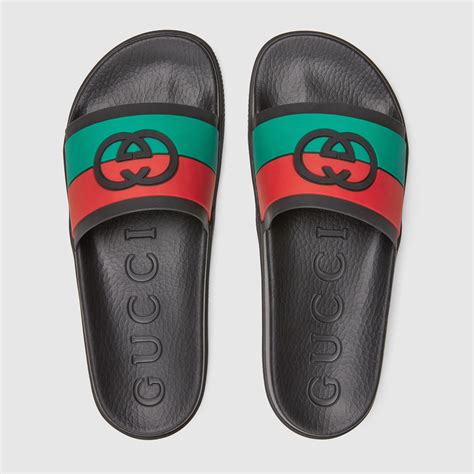 gucci slides mens copy cat size 14|gucci men's sliders.